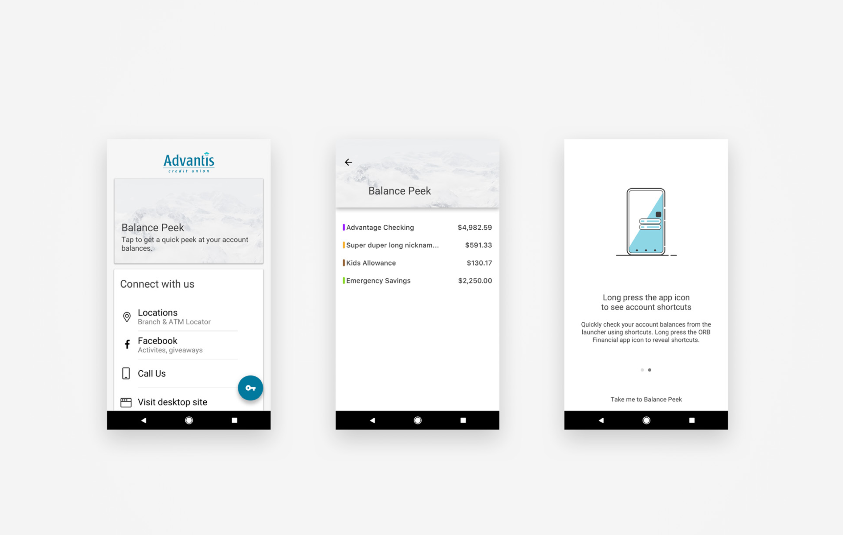 Android-specific exploration on smallest supported device